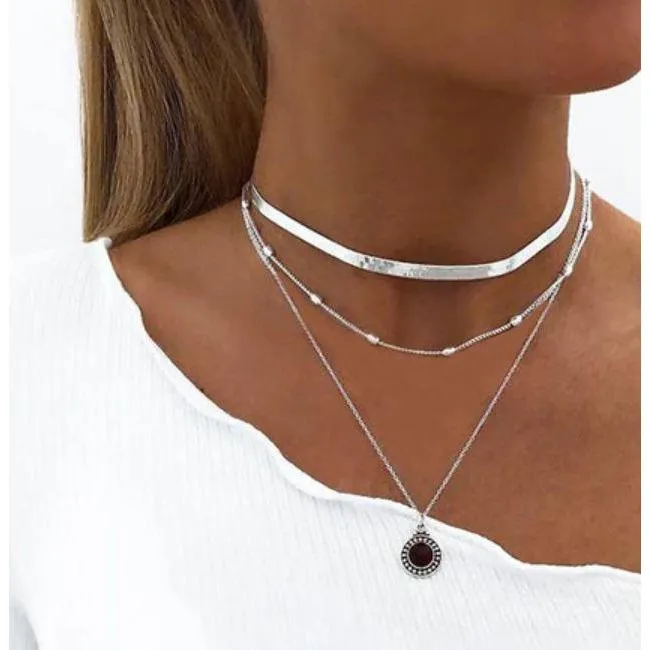 FREE   Shipping Women Multi Layer Long Necklaces & Pearl Chokers