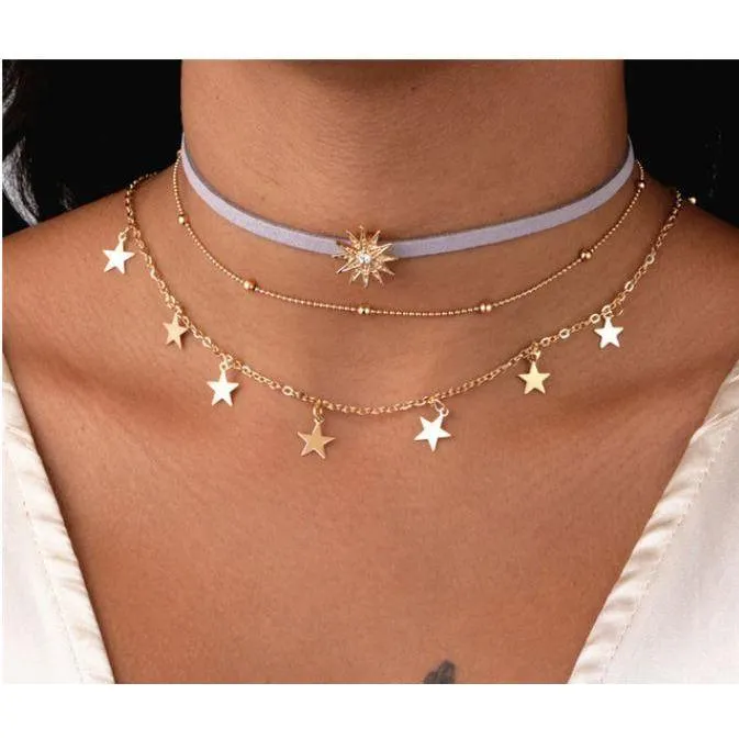 FREE   Shipping Women Multi Layer Long Necklaces & Pearl Chokers