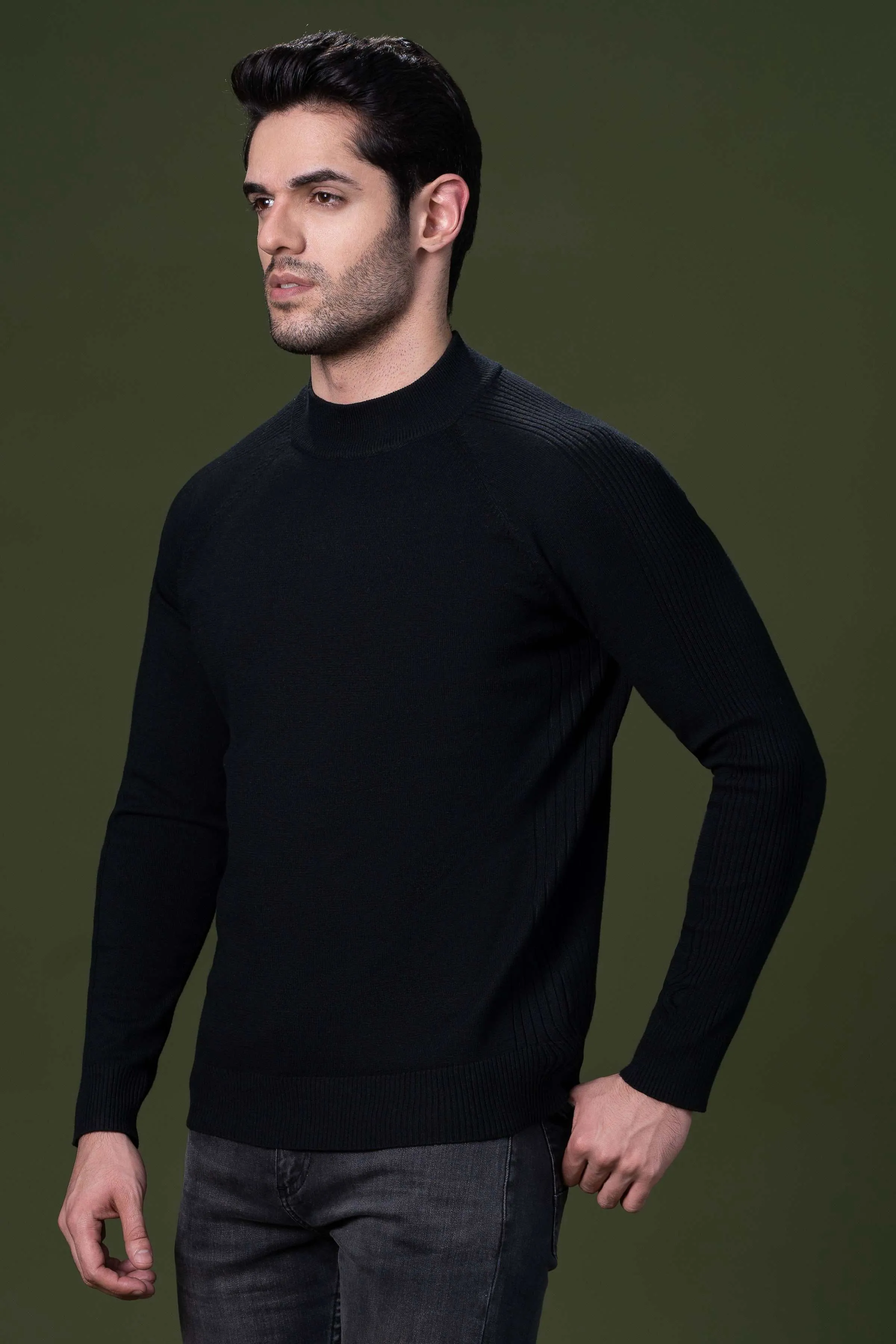 FULL SLEEVE SWEATER BLACK