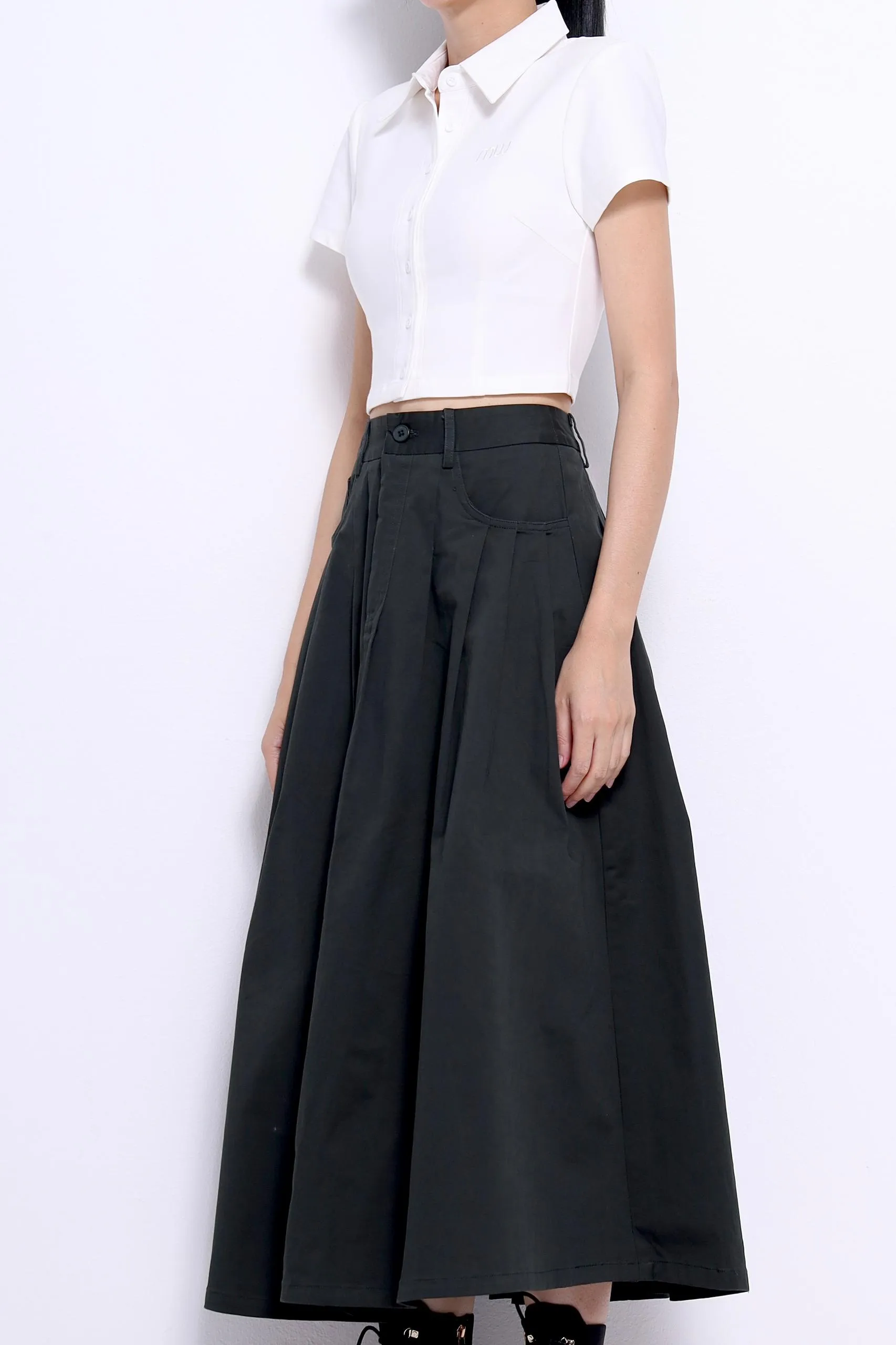 Giya A-line Pleated Skirt