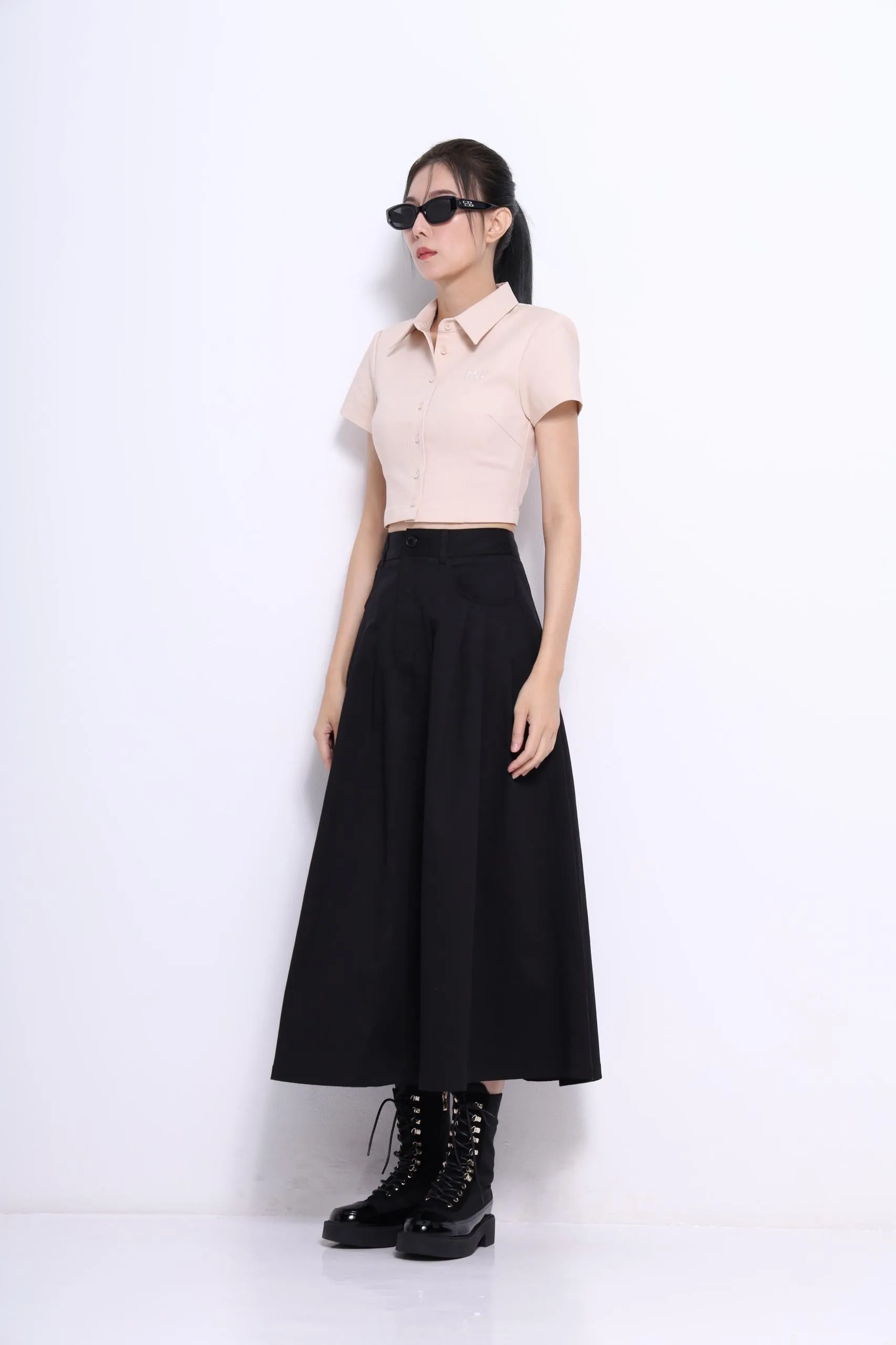 Giya A-line Pleated Skirt