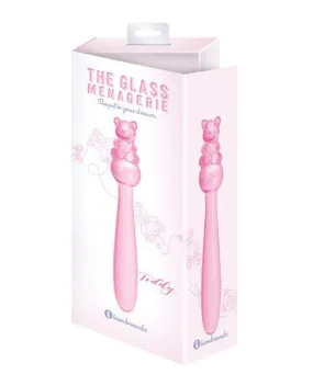 Glass Menagerie Teddy Glass Dildo - Pink