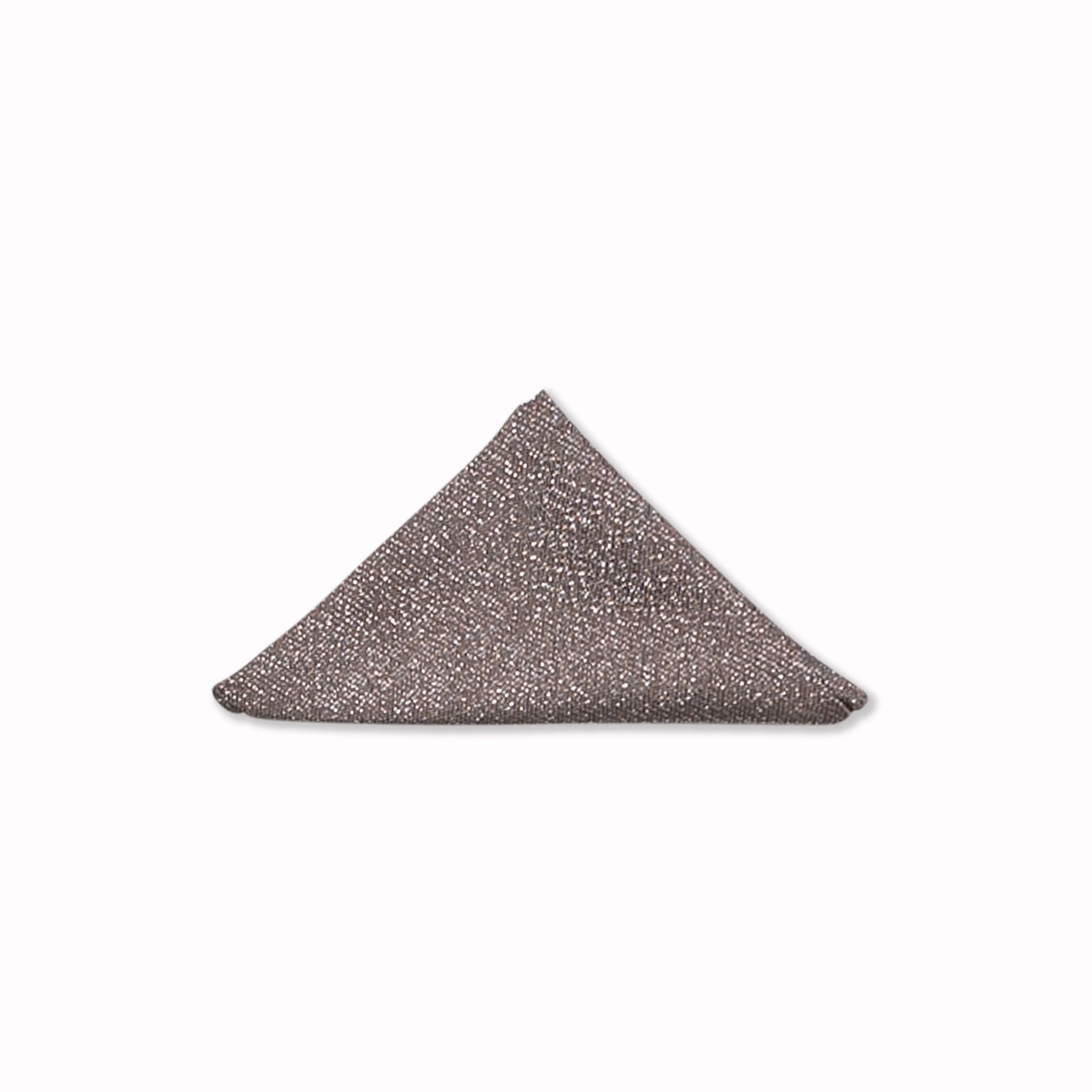 Glitter Pocket Square - Carbide