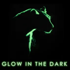 GLOW IN THE DARK PRINT: Leopard Silhouette