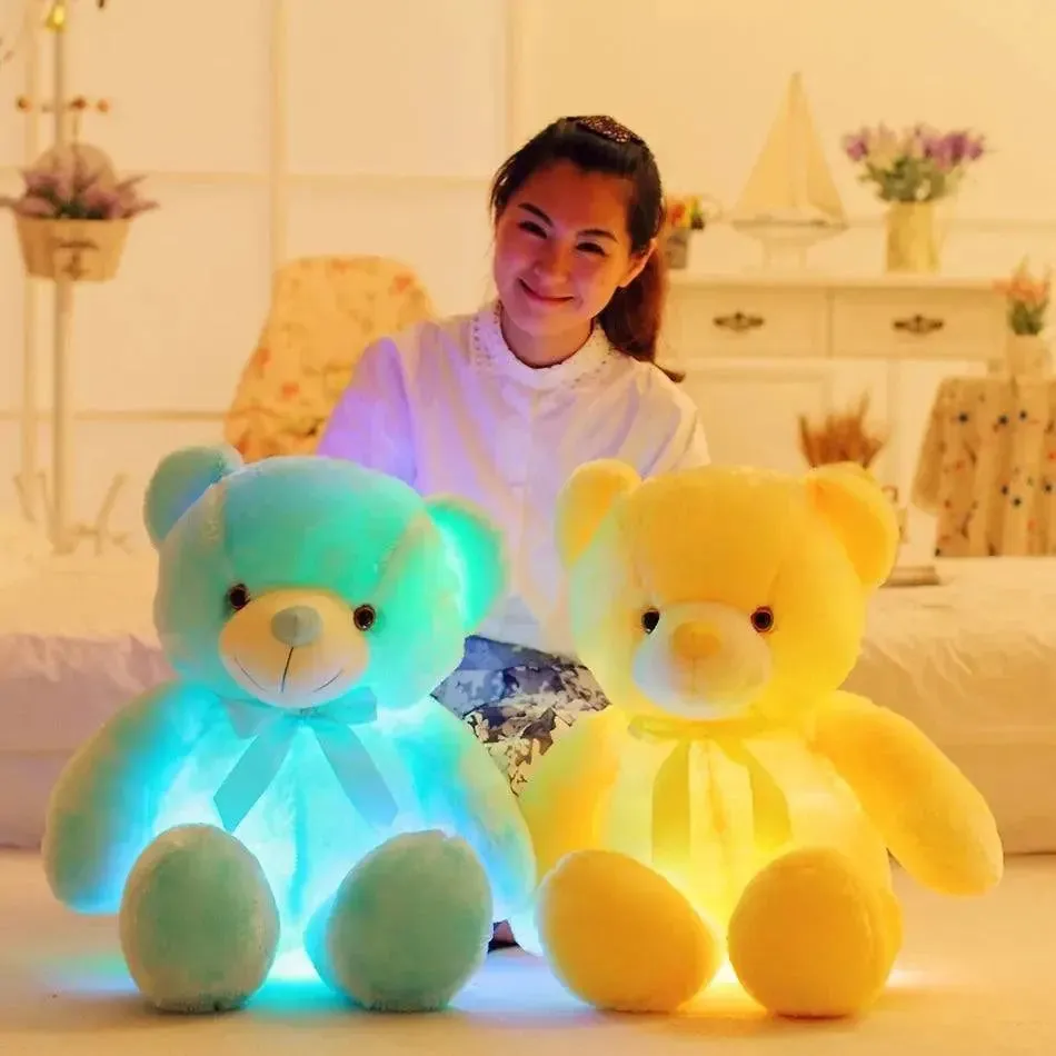 Glowing LED Teddy Bear