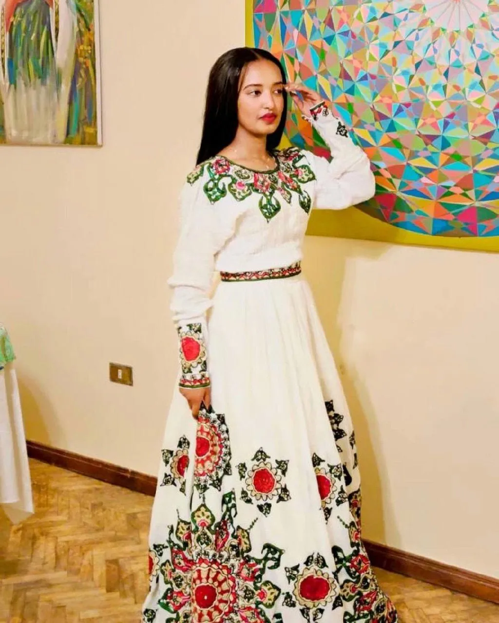 Gorgeous Patterned Unique Habesha Dress Modern Habesha Kemis Ethiopian Dress Style Habesha Libs