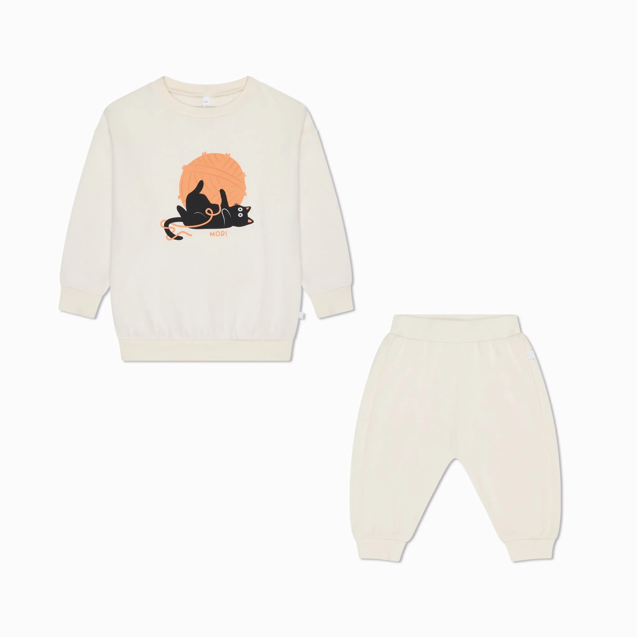 Halloween Cat Sweater and Joggers Outfit