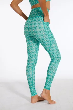 Harmony High-waisted Leggings with Pockets - Green