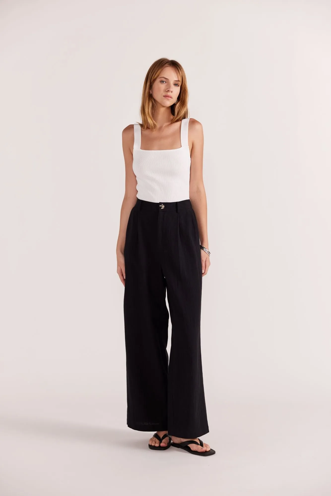 Harper Wide Leg Pants | Black