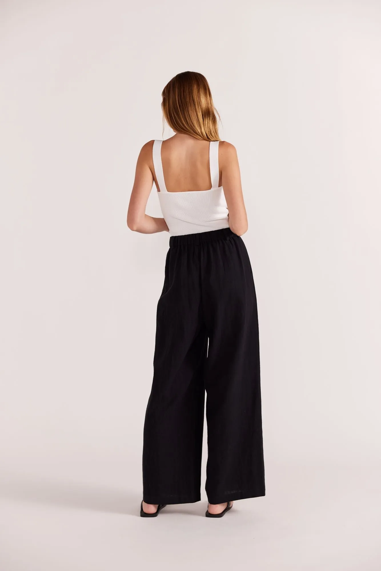 Harper Wide Leg Pants | Black