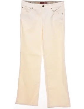 Izod Off-White Corduroy Trousers - W32 L31