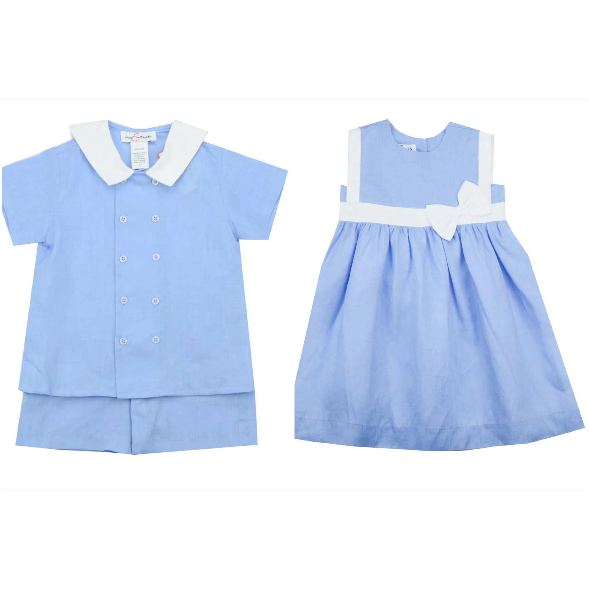 Jack & Teddy Two Piece Linen Short Set