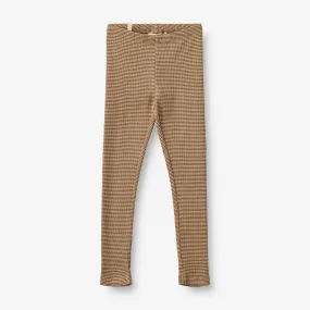 Jersey Leggings Jules - beige rib stripe