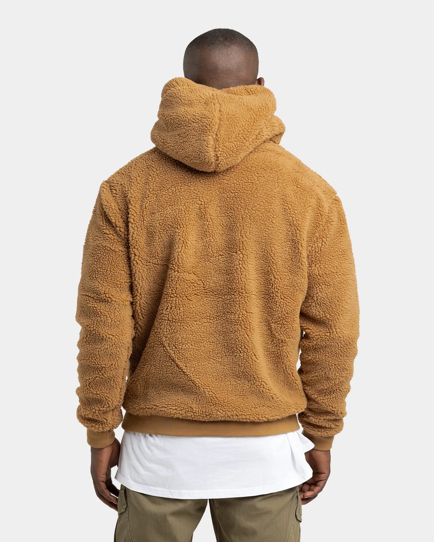 Karl Kani Small Signature Teddy Hoodie Sand