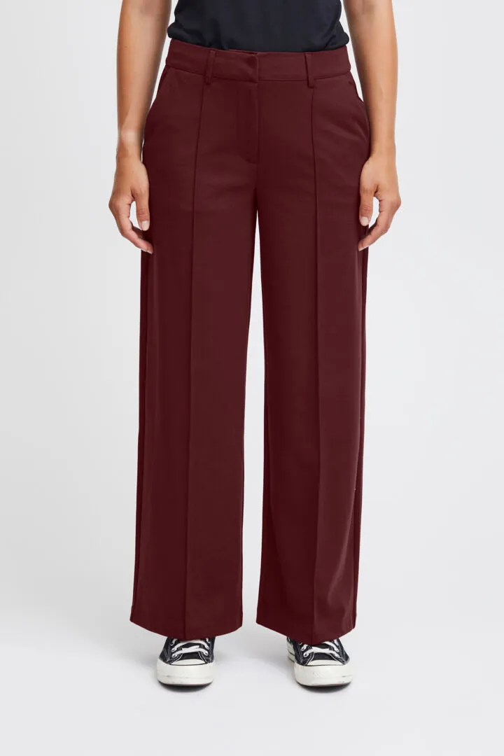 KATHY WIDE LEG TROUSERS (PORT ROYALE)