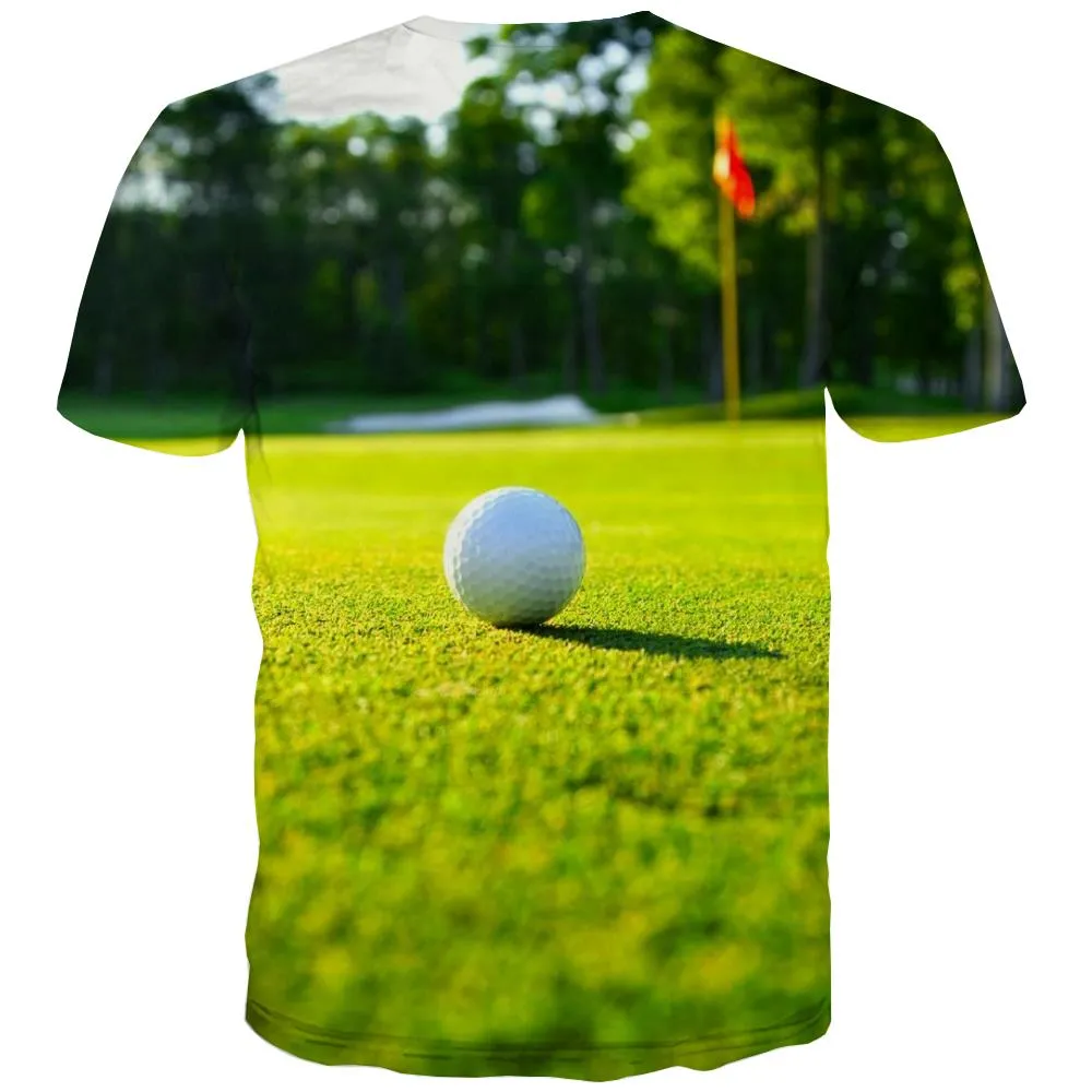 Lawn T shirts Men Golf Tshirt Anime Forest T shirts Funny Natural Tshirt Printed Game Tshirts Novelty