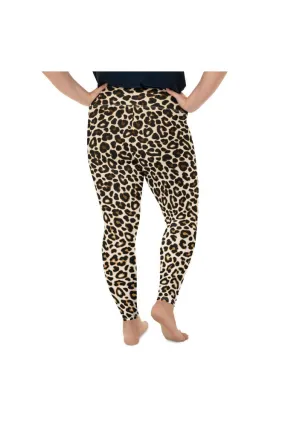 Leopard Print Plus Size Leggings