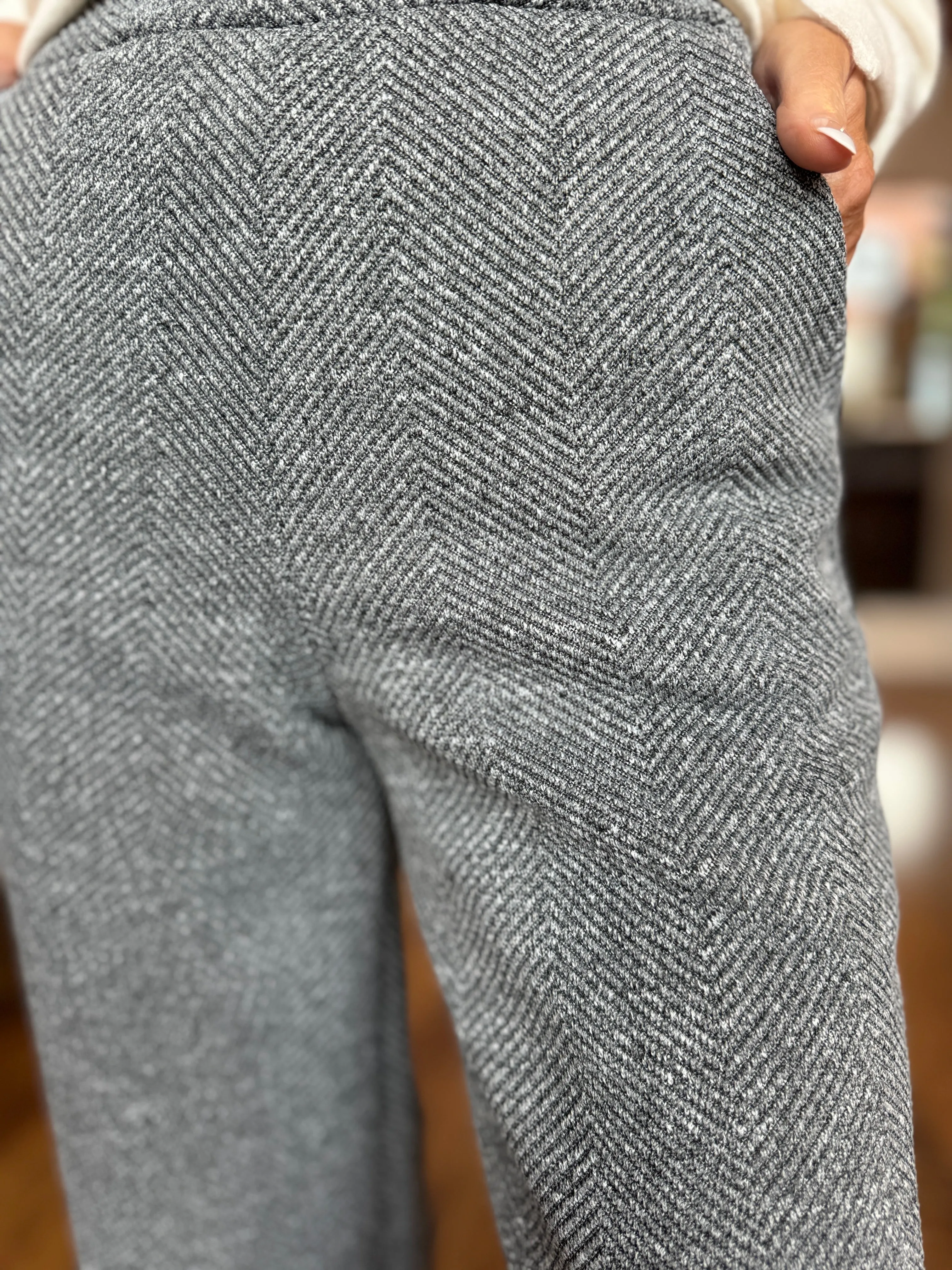 Light Grey Wide Leg Trouser