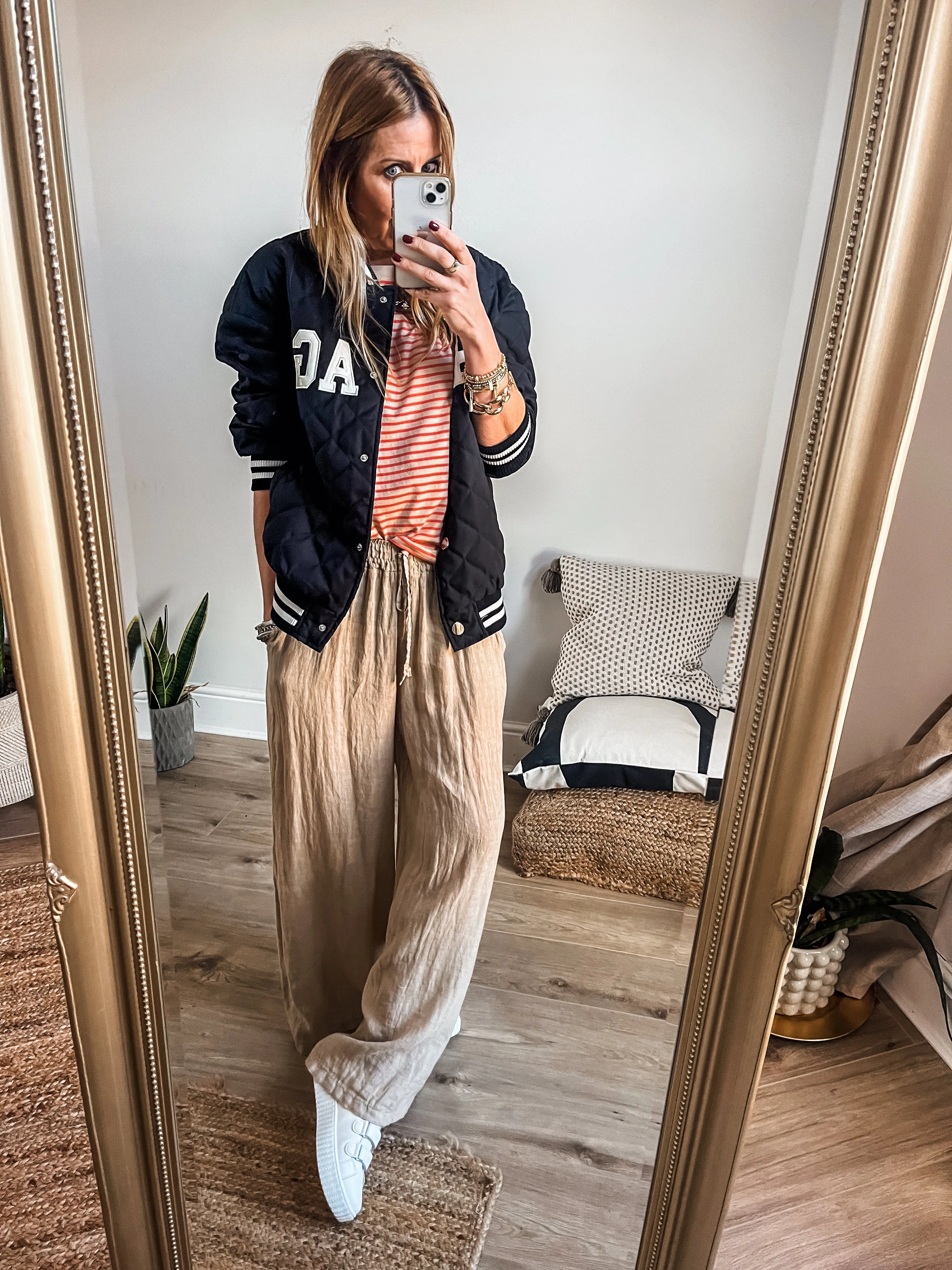 Linen Wide Leg Trousers