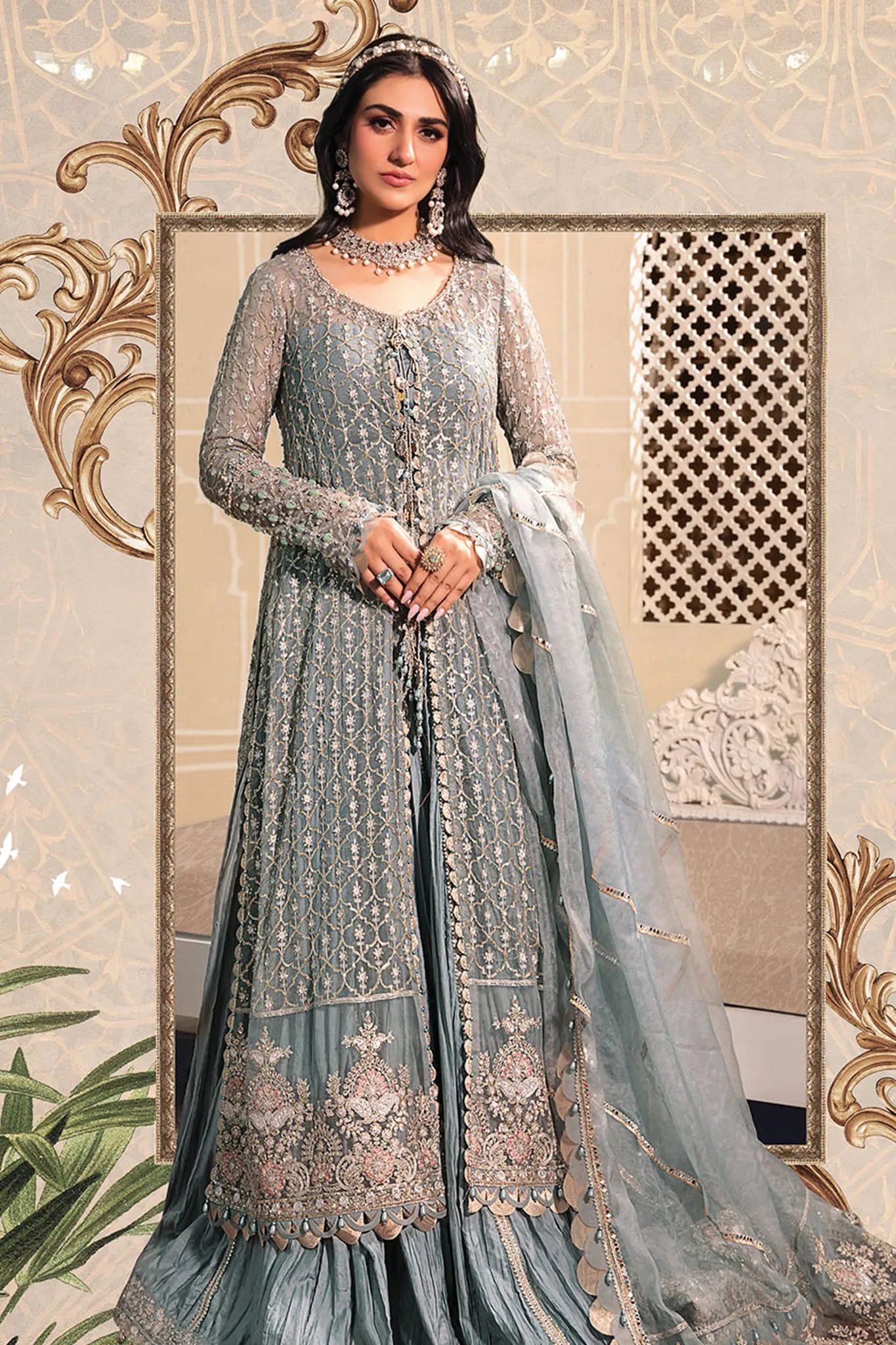 Maria B Mbroidered Unstitched 3 Piece Heritage Collection'2023-BD-2602