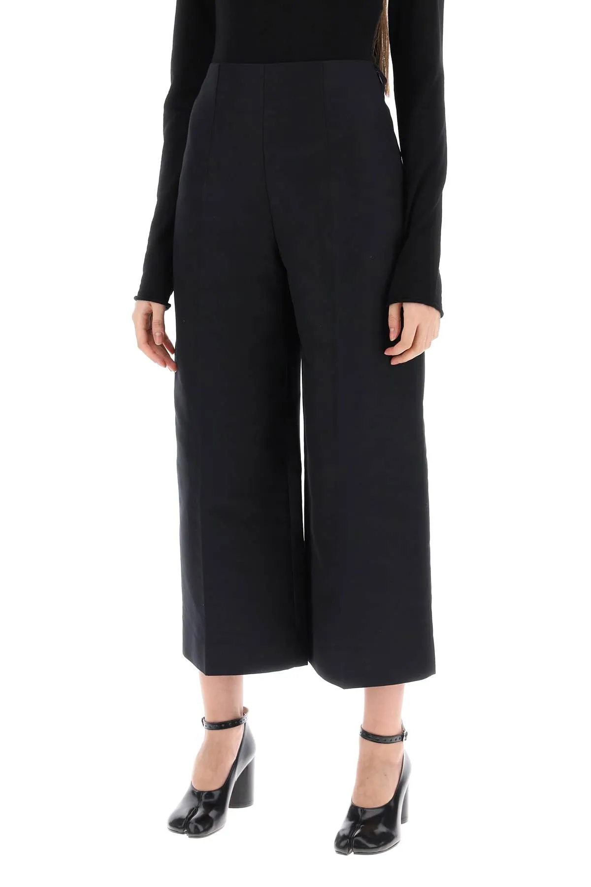 MARNI wide-legged cropped pants with flared