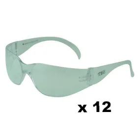 MAXISAFE Texas Safety Glasses AS/NZS1337 Anti Scratch Fog Coating Clear x 12 Pack