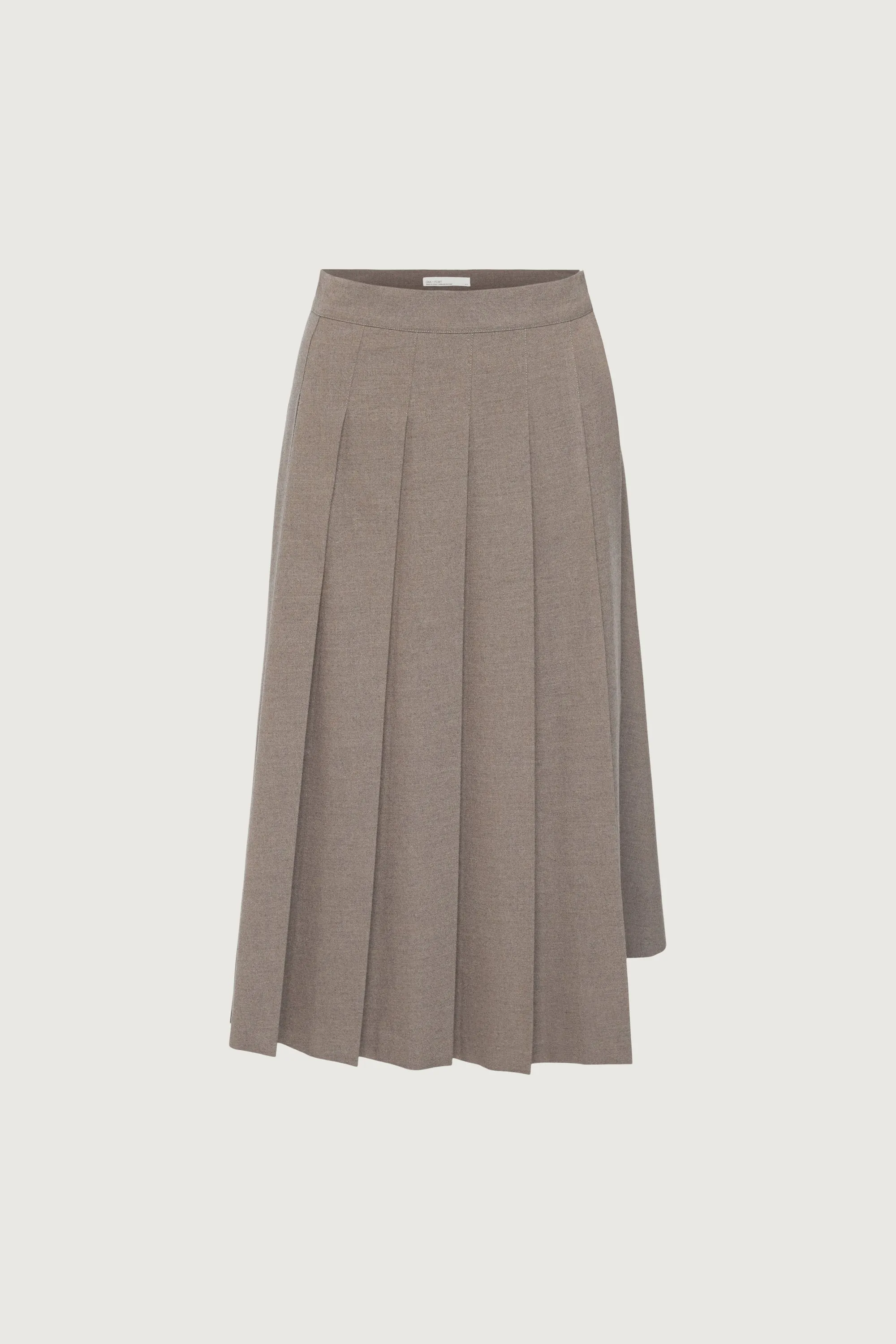 MIDI PLEATED ASYMMETRICAL SKIRT