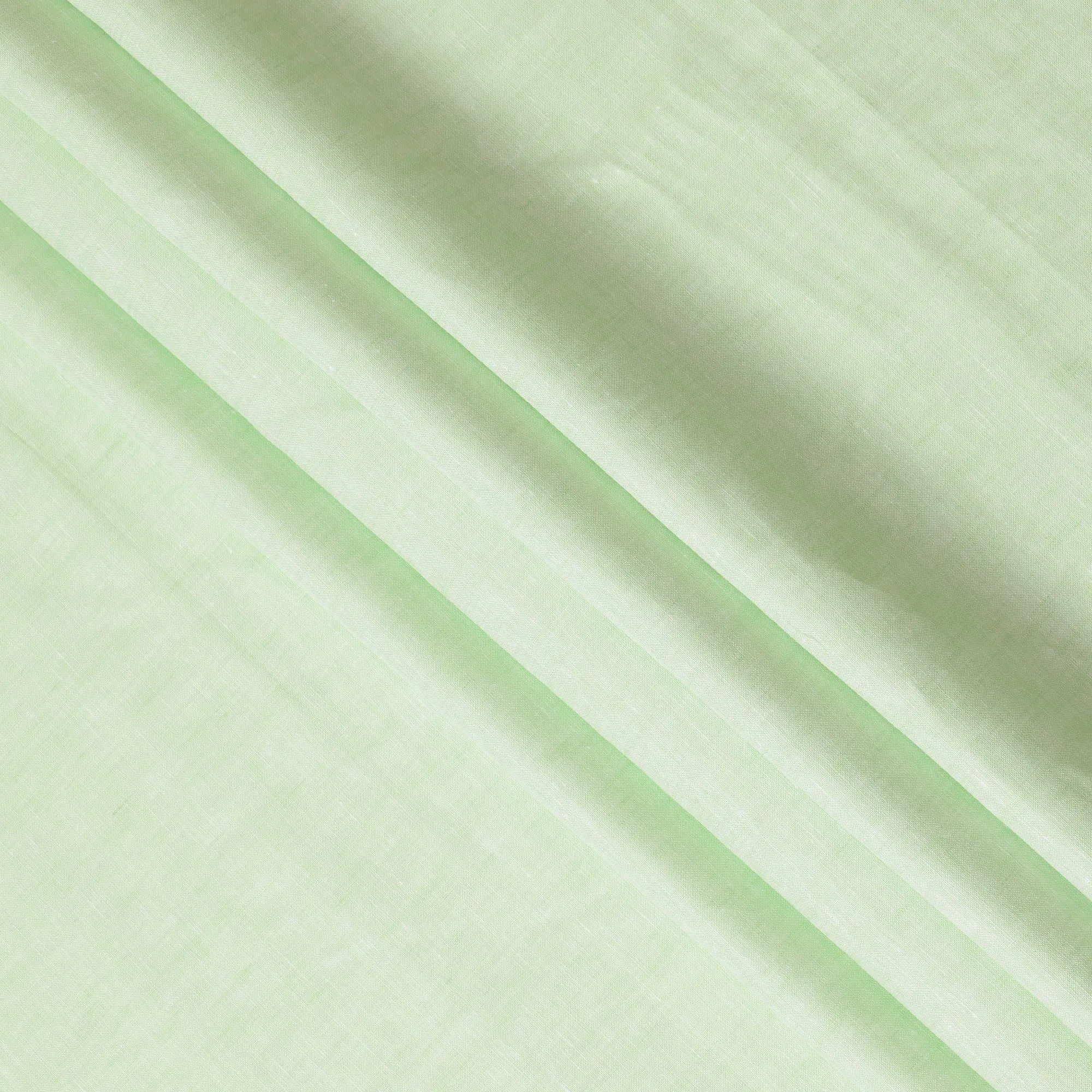 Mint Green Pure Linen Fabric for Tailoring, 60 Lea, 150 cm Width-D20550