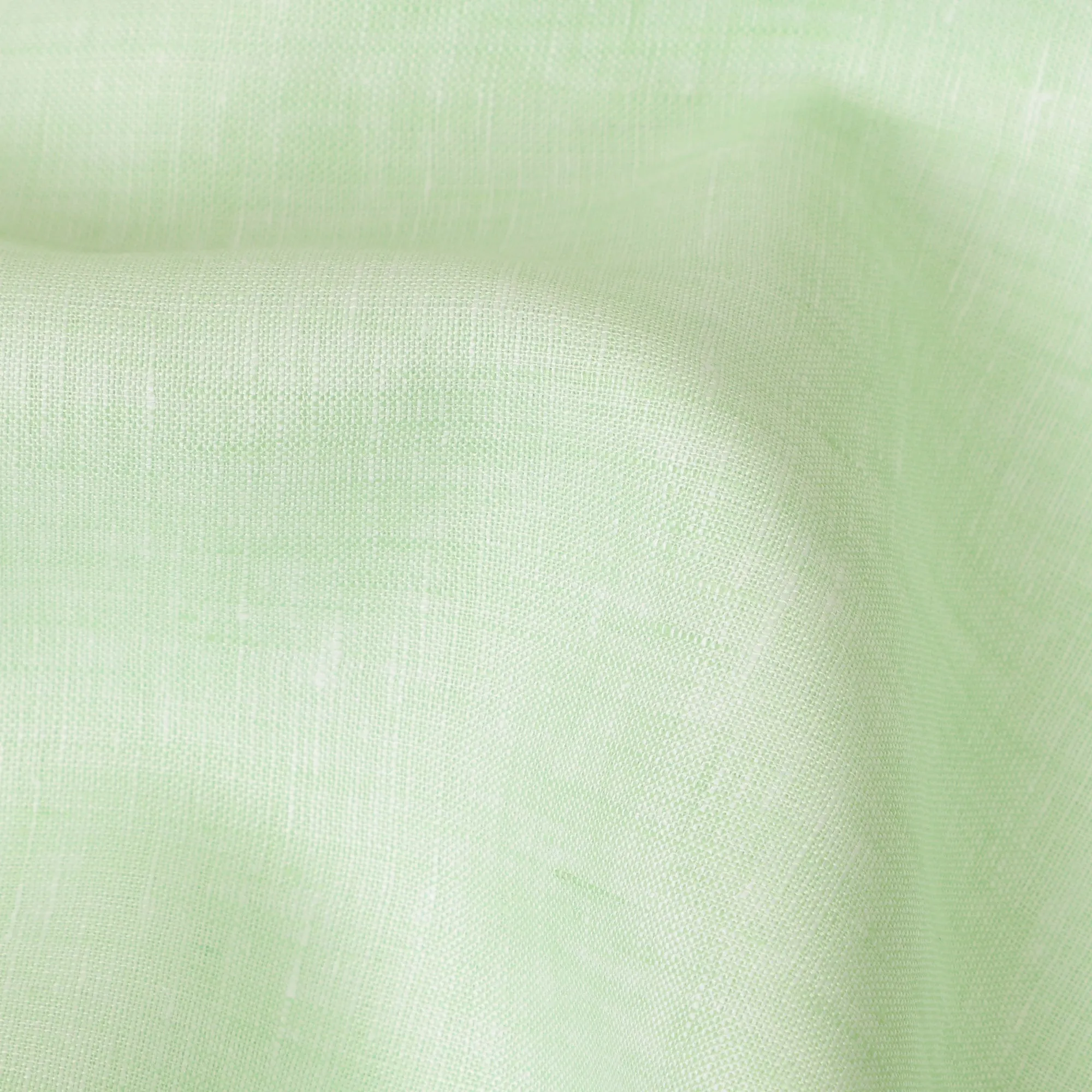 Mint Green Pure Linen Fabric for Tailoring, 60 Lea, 150 cm Width-D20550