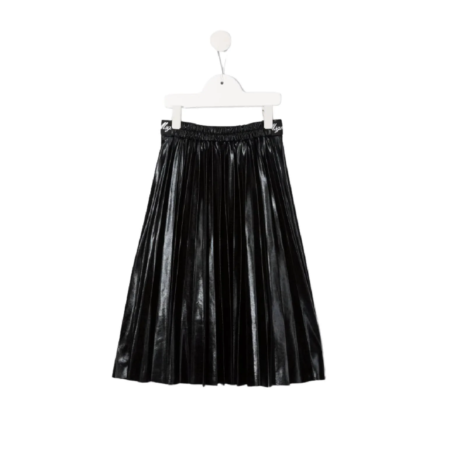 Monogram Belt Pleated Skirt