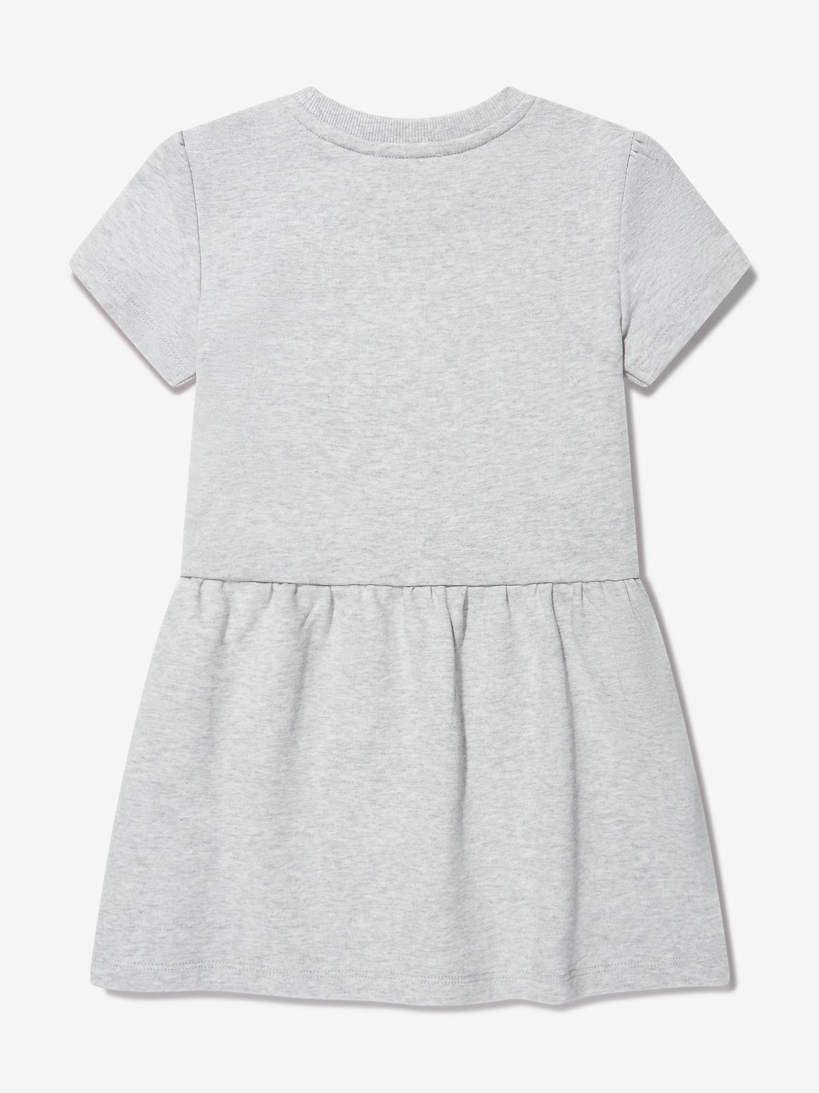 Moschino Girls Teddy Logo Dress in Grey