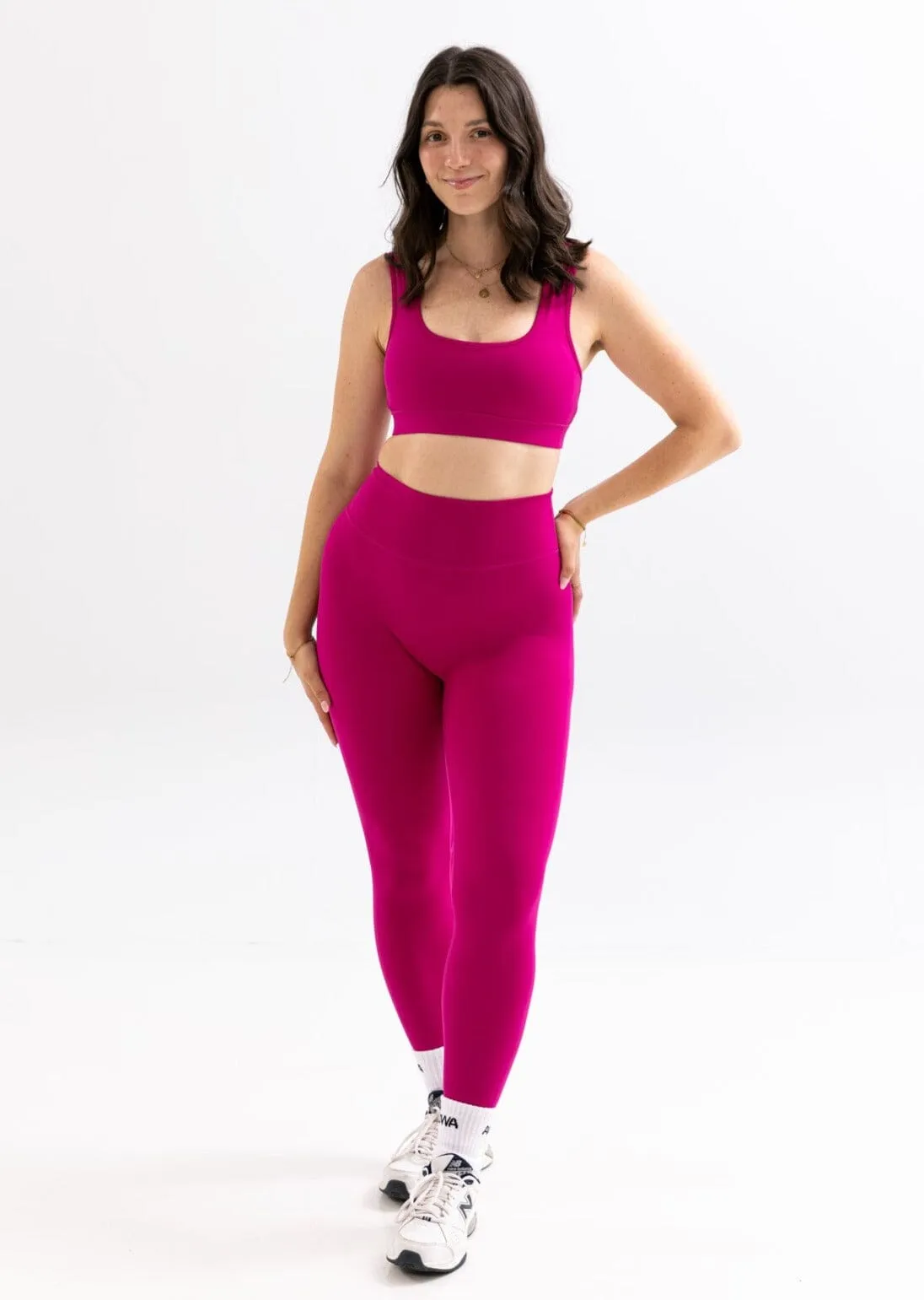 Mylo Seamless High Waist Pink Hibiscus