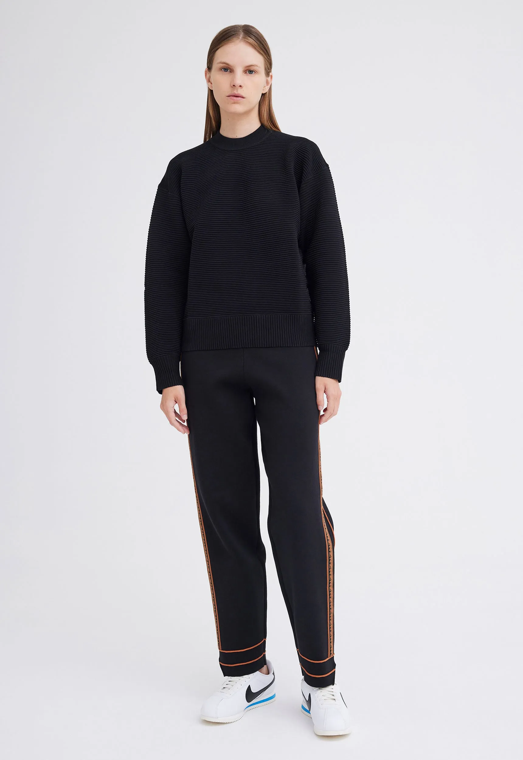 NAGNATA Sonny Crew Neck Sweater  - Black