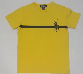 Nwt Kids Polo Ralph Lauren Yellow Pony #3 Tee (2T-7T)