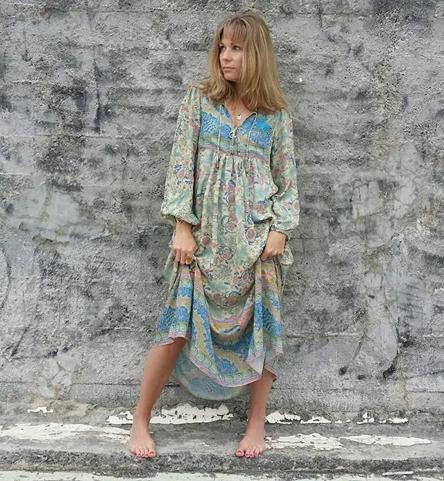 Paisley Boho Maxi or Mini Dress