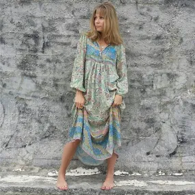 Paisley Boho Maxi or Mini Dress