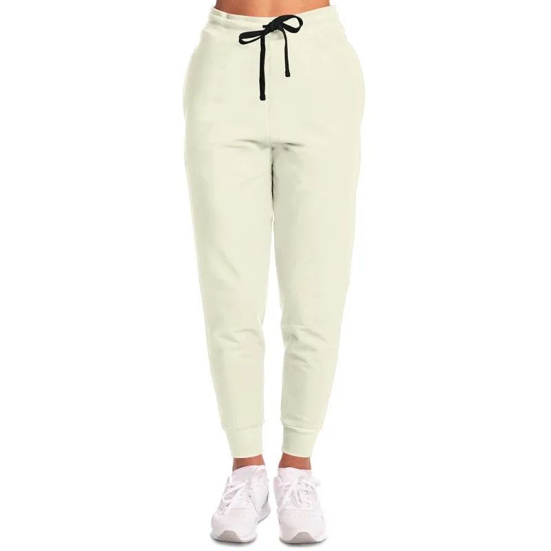 Pale Yellow Joggers | Unisex | with PLUS sizes | Bright Pale Yellow | C0M0Y10K0