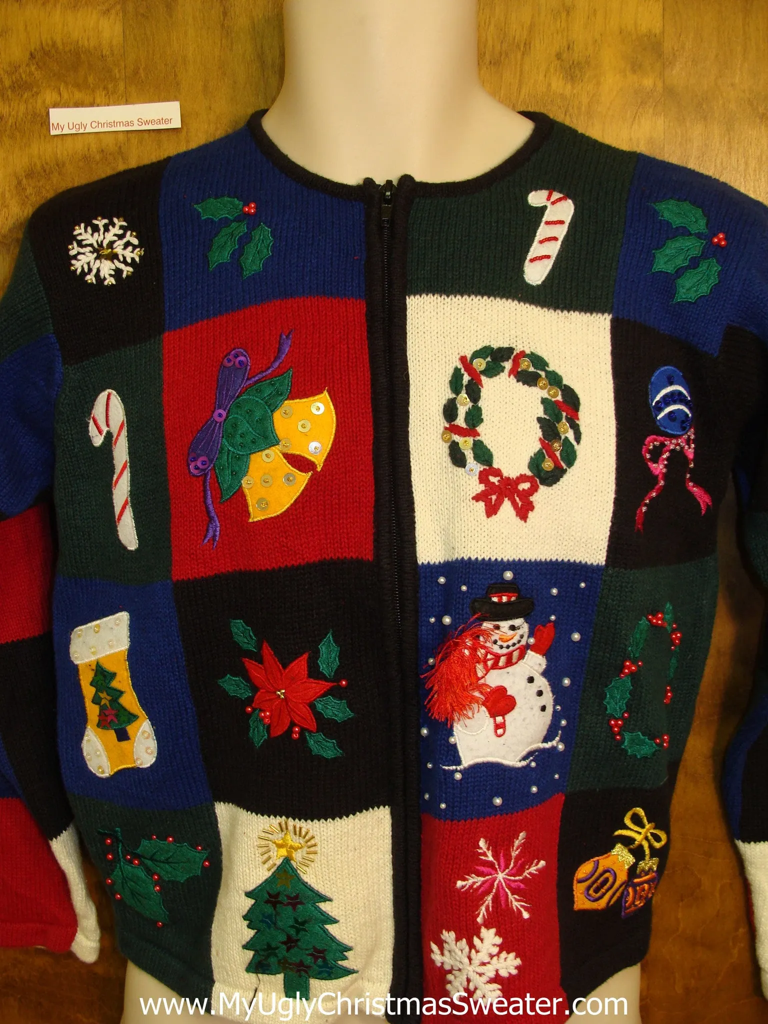 Patchwork Colorful Ugly Festive Xmas Sweater