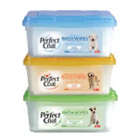 Perfect Coat Bath Wipes For Puppies & Dogs - Baby Powder 100ct