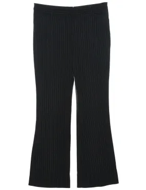 Pinstripes Black Trousers - W31 L32