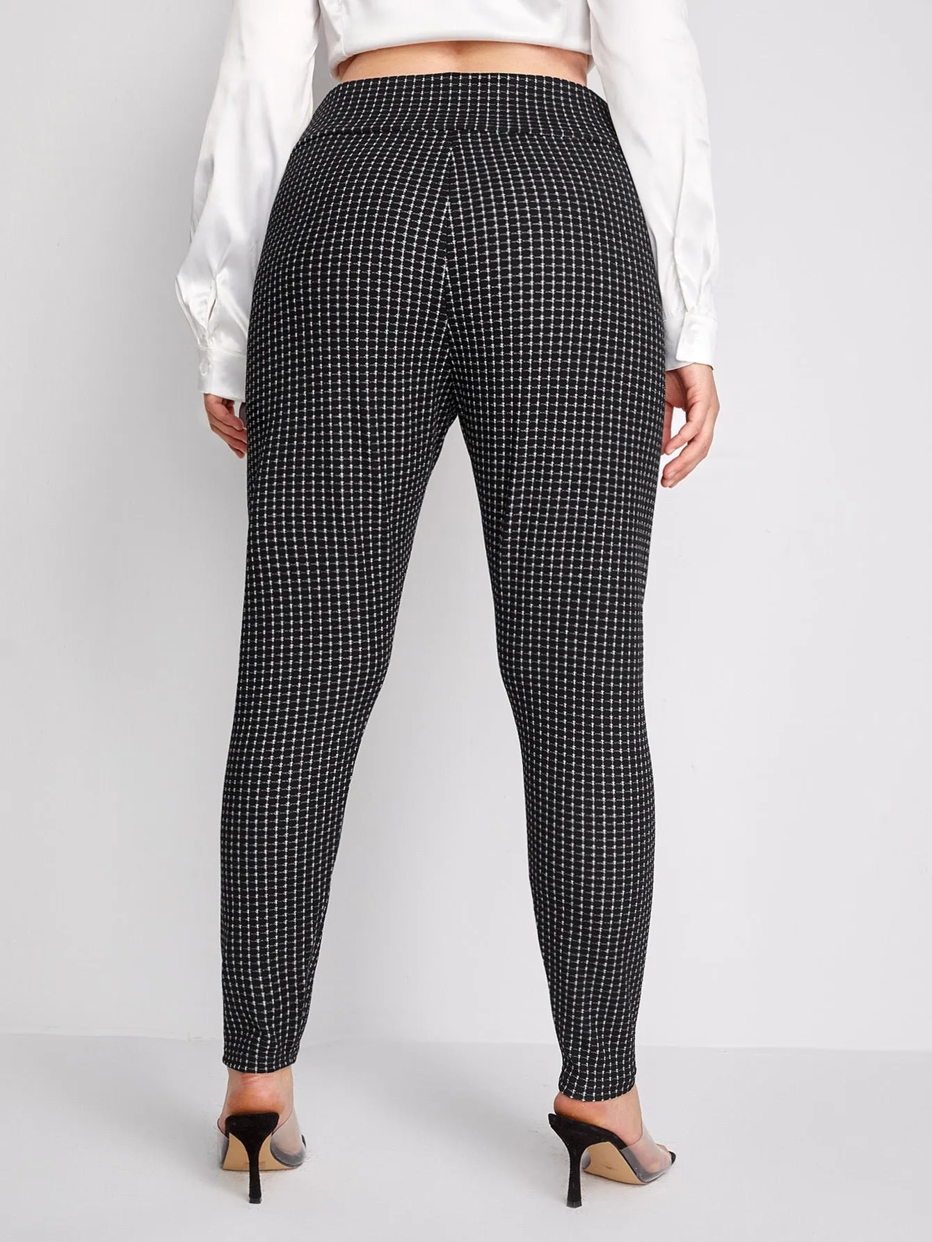 Plaid Long Plus Size Leggings