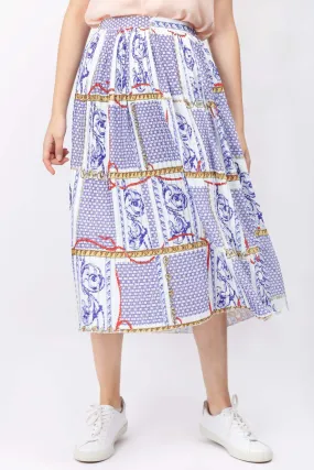 Pleated Skirt With Print