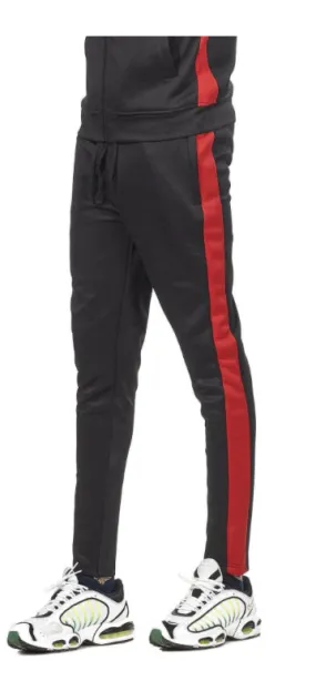 Rebel Minds - Track Pants - Black/ Red