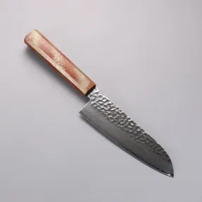 Sakai Takayuki VG10 33 Layer Damascus Santoku 170mm Live oak Lacquered (Seiren) Handle