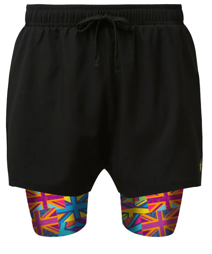 Sale 2 in 1 Double Layer Ultra Shorts | Forest Flags