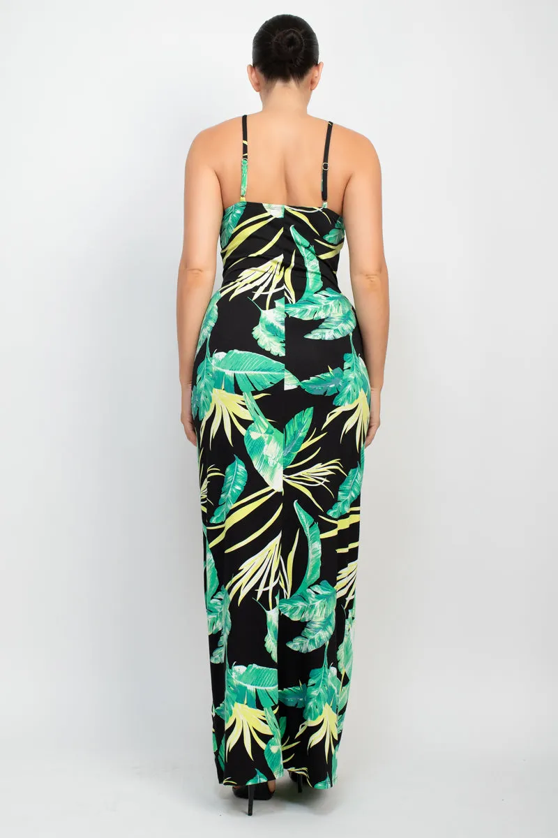 Scoop Tropical Print Maxi Dress - 6 colors