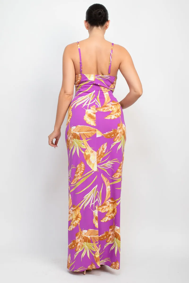 Scoop Tropical Print Maxi Dress - 6 colors