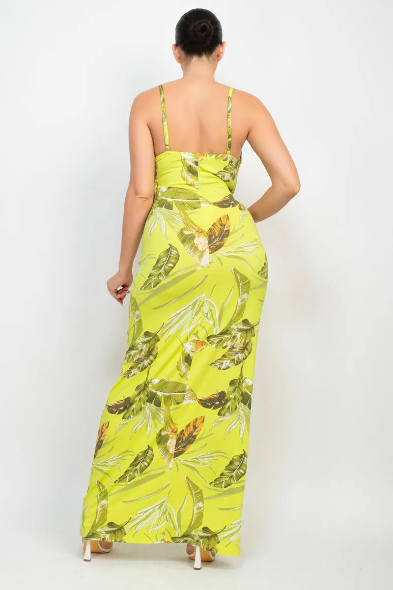 Scoop Tropical Print Maxi Dress - 6 colors