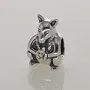 Silver Charm Hearts Panda Pixie European Charms Silver Beads For Snake Chain Bracelet