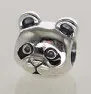 Silver Charm Hearts Panda Pixie European Charms Silver Beads For Snake Chain Bracelet